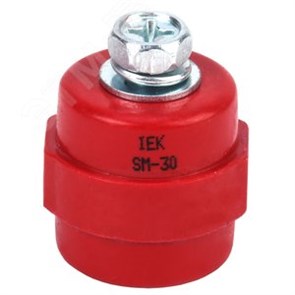 YIS11-30-08-B SM30 (М8) Изолятор силовой с болтом (уп.10шт.) IEK® YIS11-30-08-B