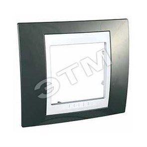 MGU6.002.824 Unica Хамелеон Рамка, 1 место, шампань/белая (уп.10шт.) Schneider Electric MGU6.002.824