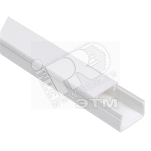 CKK10-080-060-1-K01-008 ELECOR белый Кабель-канал 80х60мм (уп.8м.) IEK® (Китай) CKK10-080-060-1-K01-008