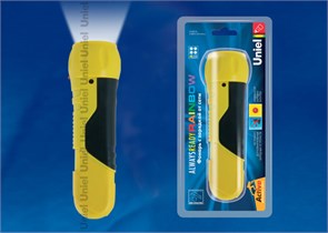 S-RB010-BA Yellow Standart Фонарь, 4LED, 4V 400mAh, цвет – желтый (уп.120шт.) UNIEL S-RB010-BA Yellow