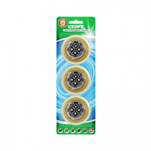PL-4led С3 золото (набор из 3шт.) Светильник на клейкой основе, 3хR03, 4LED СТАРТ PL-4led С3 золото