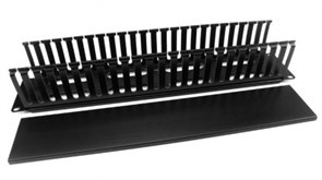 CM-2U-PL-COV Кабельный организатор пластиковый с крышкой, 19", 2U Hyperline CM-2U-PL-COV