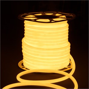 LS003 Гибкий неон 220V 9.6W 144Led 2835 IP67 16mm 3300K круглый теплый белый(50м) Elektrostandard a052998