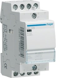 ESC425/ES420 Контактор модульный, 4н.о., AC1/AC7a 25A, Uупр.=230В 50/60Гц, ширина 2М HAGER ESC425