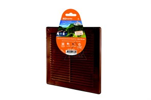 SQ1807-0082 Решетка разъемная с москитной сеткой, коричневая 250х250 (уп.10шт.) TDM SQ1807-0082