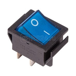 FD 36-2331 Выключатель клавишный 250В 16А (4с) ON-OFF синий с подсветкой (RWB-502 SC-767 IRS-201-1) (уп.10шт.) REXANT (Китай) FD 36-2331
