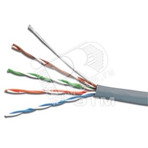 1693207 Standart UTP 4x2x0,5 5е in/Cu Витая пара UTP 4 пары AWG 24 Cat.5е внутренняя Cu (кор.305м.) SkyNet (Россия) 1693207