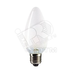 05646750 PHILIPS Stan 40W E27 230V B35 FR Лампа накаливания декоративная свеча матовая (уп.100шт.) 056467
