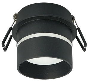 CAST 89 BLACK MR16 черный Cветильник встраиваемый Max Light CAST 89 BLACK MR16 черный