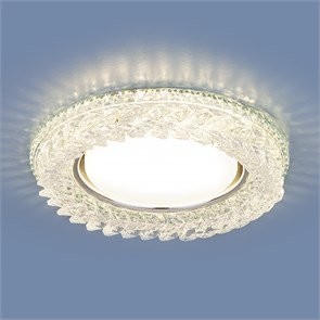 3024 GX53 CL прозрачный Встраиваемый точечный светильник с LED подсветкой Elektrostandard 3024 GX53 CL прозрачный