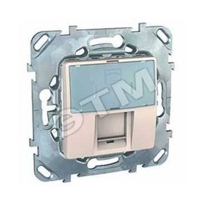 MGU5.493.25ZD ТЕЛЕФОННАЯ РОЗЕТКА 1ХRJ12 (6 КОНТ) БЕЖЕВАЯ UNICA (уп.10шт.) 702159