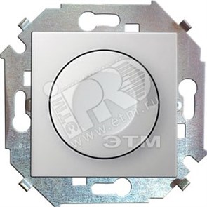 1591311-030 S15 Регулятор поворотно-нажимной, 500Вт, 230В, винтовой зажим, белый (уп.12шт.) Simon Electric 1591311-030