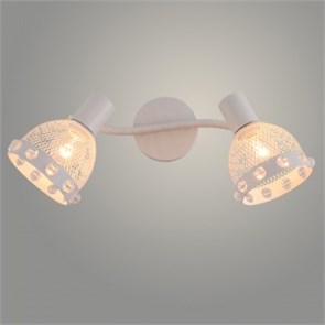 DA6118/2 WH Спот белый 2x60W E14 h185, HN24 (Росток) 988383216