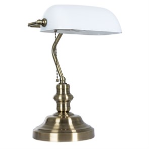 A2493LT-1AB BANKER Кабинетная настольная лампа Arte Lamp (Италия) A2493LT-1AB