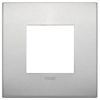 19642.15 Classic Arke Накладка 2 модуля натуральный алюминий VIMAR 19642.15