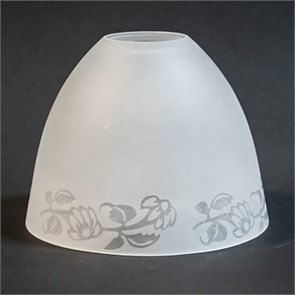 103 Плафон Этюд Цветы белый Е27 d140 h120 b42 (Никольский завод) 987654974