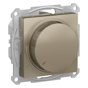 ATN000523 AtlasDesign Механизм Светорегулятора (диммер) поворотно-нажимной 400W, шампань Systeme Electric (Россия) ATN000523
