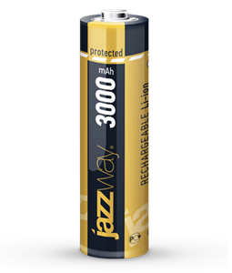 Аккумулятор Li-Ion 18650 JAZZWAY ICR встроенная защита (3.7V, 3000mAh) (1*Bl) (10) 18650 JAZZWAY
