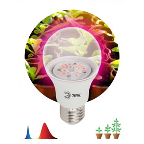 FITO-10W-RB-E27-K Лампа светодиодная для рассады  А60 10Вт 220-240В красн./син.спектр Б0039069 ЭРА  FITO-10W-RB-E27-K