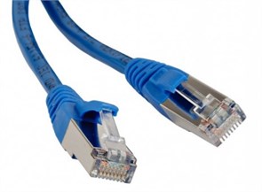 PC-LPM-STP-RJ45-RJ45-C5e-1M-LSZH-BL Патч-корд F/UTP, экран, Cat.5e, LSZH, 1м, синий Hyperline PC-LPM-STP-RJ45-RJ45-C5e-1M-LSZH-BL