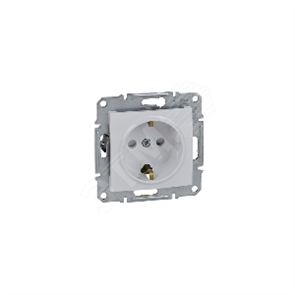 SDN3000521 Sedna Механизм розетки с/з 16А, 250В, белая (уп.10шт.) Schneider Electric SDN3000521