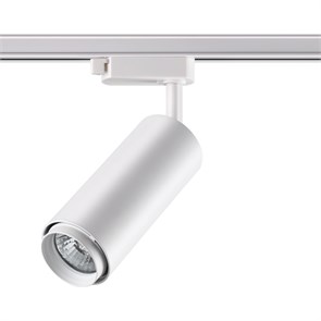 370415 NT19 187 белый Трековый светильник IP20 GU10 50W 220V PIPE Novotech 370415 NT19 187 белый