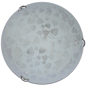 Береза Светильник d400 белый/глянец/хром 2х60W E27 (Никольский завод) 988018450