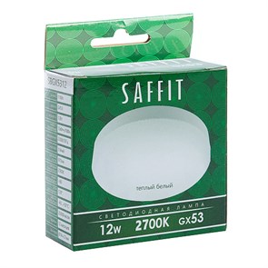 55188 SBGX5312 SAFFIT (12W) 230V GX53 2700K теплый Лампа светодиодная FERON 55188