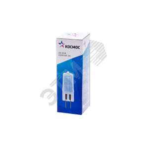 35W G6.35 230V Лампа галогенная КГМ (уп.100шт.) Космос LKsmJD230V35W