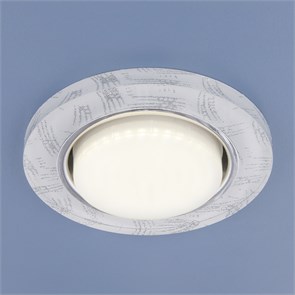 1062 GX53 WH/SL белый/серебро Cветильник встраиваемый (уп.10/30шт.) Elektrostandard a034000
