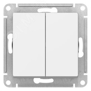 ATN001351 AtlasDesign Механизм выключателя двухклавишного (сх.5), лотос (уп.5шт.) Systeme Electric (Россия) ATN001351