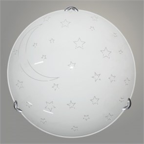 Ночь Светильник d300 белый/глянец/хром 2х60W E27 НПБ-300 н.(Никольский завод) 988019714
