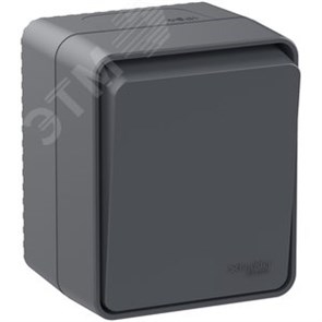 ATN544061 AtlasDesign Profi54 Одноклавишный переключатель (сх.6) IP54, антрацит Schneider Electric ATN544061