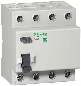 EZ9R54440 Easy 9 ВДТ(УЗО) 4П 40А 100мА AC 230В =S= (уп.3шт.) Schneider Electric EZ9R54440