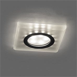 32571 CD8170 15LED*2835 SMD 4000K, MR16 50W G5.3, белый матовый Светильник потолочный встраиваемый с LED подсветкой с драйвером в комплекте FERON 32571