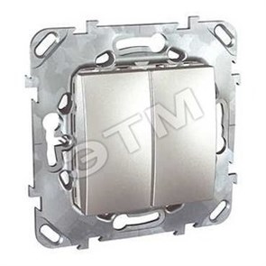 MGU5.211.30ZD Механизм выкл. 2-кл. UNICA Top алюминий 704225