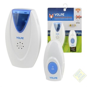 Volpe UDB-Q028 W-R1T1-16S-80M-WH звонок беспроводной, белый UNIEL Volpe UDB-Q028