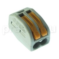 222-412 Клемма монтажная 2х0,08-2,5мм² (для многопроволочной жилы) (уп.50шт.) WAGO (Германия) 222-412