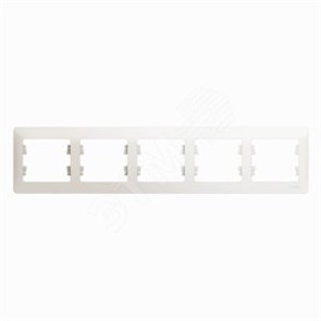 GSL000605 Glossa Рамка горизонтальная 5 постов, перламутр (уп.5шт) Schneider Electric GSL000605
