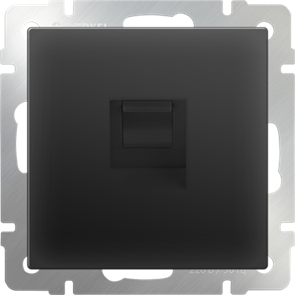 WL08-RJ-11 Телефонная розетка RJ-11, черная матовая (уп.5шт.) Werkel™ a029855