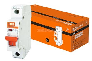 SQ0206-0078 Авт. выкл.ВА47-29 1Р 40А 4,5кА х-ка С (уп.12шт.) TDM SQ0206-0078
