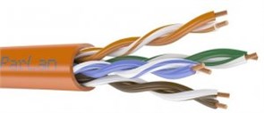 U/UTP Cat5e ZH нг(A)-FRHF 4х2х0,52 ParLan™ огнестойкая Витая пара UTP 4 пары AWG 24 Cat.5е внутренняя Cu (кор.305м.) Паритет (Россия) 103972