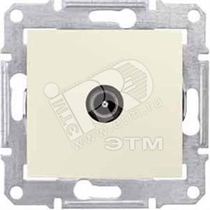 SDN3201647 Sedna Механизм розетки TV, оконечная, 1dB, бежевая (уп.10шт.) Schneider Electric SDN3201647