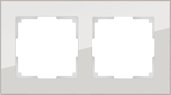 W0021117/WL01-Frame-02 Favorit Рамка на 2 поста, дымчатое стекло (уп.5шт.) Werkel™ a050895-1
