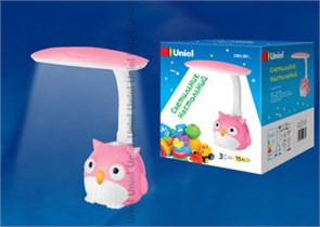 TLD-544 Pink/LED/150Lm/4000K Лампа настольная светодиодная. Цвет розовый (уп.12шт.) UNIEL TLD-544 Pink/LED/150Lm/40
