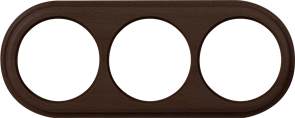 WL15-frame-03 венге Legend Рамка 3 поста (уп.10шт.) WERKEL a037245