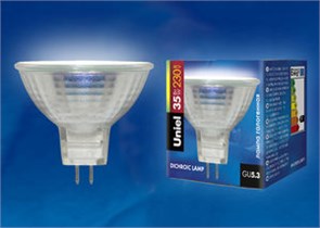 JCDR-35W GU5.3  MR16 220Вт лампа галогеновая (уп.200шт.) UNIEL 705260