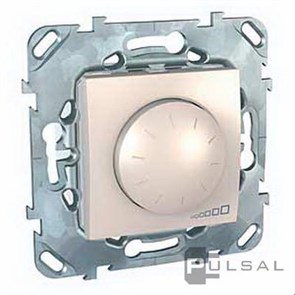 MGU5.513.25 Unica Диммер поворотно-нажимной LED 4-400Вт, бежевый Schneider Electric MGU5.513.25