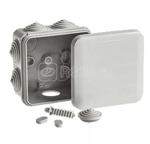 67041 Тусо. Коробка распределительная 85х85х50мм IP55 серая (уп.77шт.) RUVinil (Россия) 67041