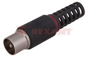 FD 05-2042/2427 Разъем штекер TV без пайки (черный) (уп.100/2500шт.) REXANT FD 05-2042